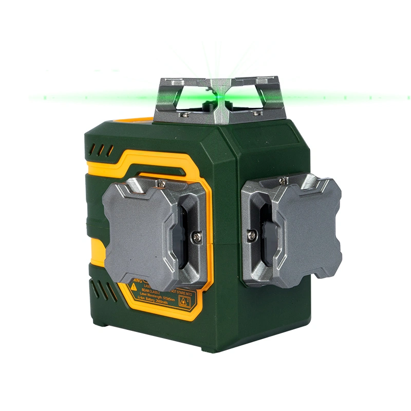 Nível de laser verde de lítio embutido 3D