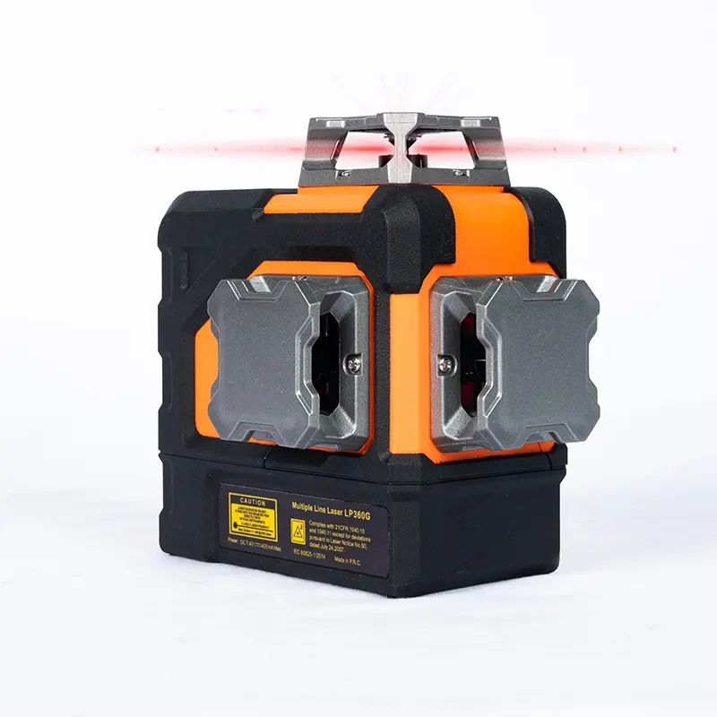 3x360 ° Nível de laser vermelho