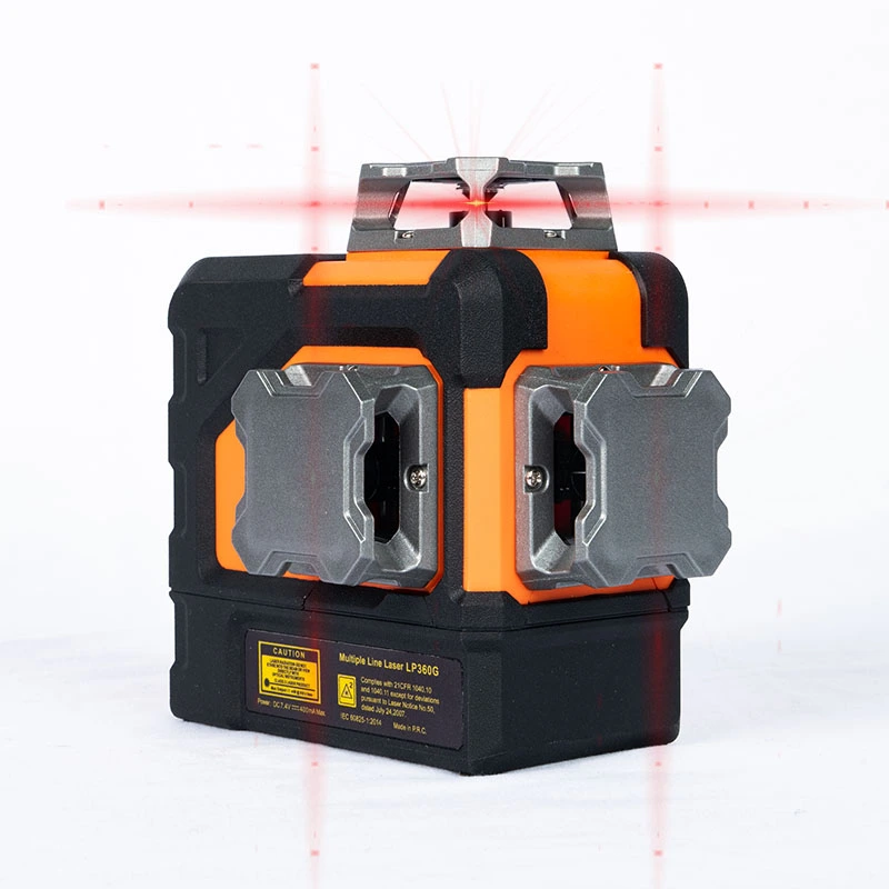 Nível de laser vertical horizontal da linha cruzada vermelha